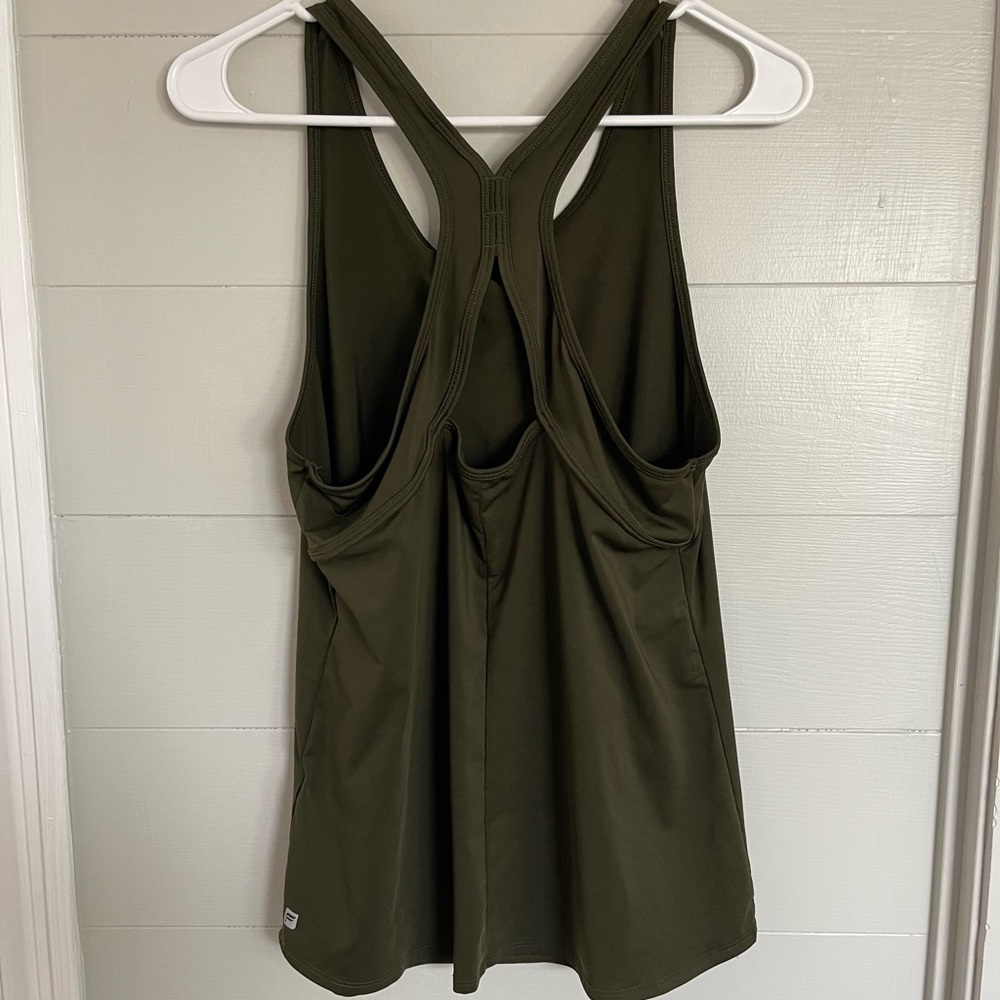 Fabletics Olive Green Racerback Tank Top - Picture 5 of 8